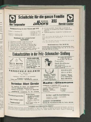 Rentenzahlung für den Monat Juli 1975