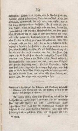 337-341 "Baierischer Tugendspiegel. Zur Erbauung und Belehrung aufgestellt"
