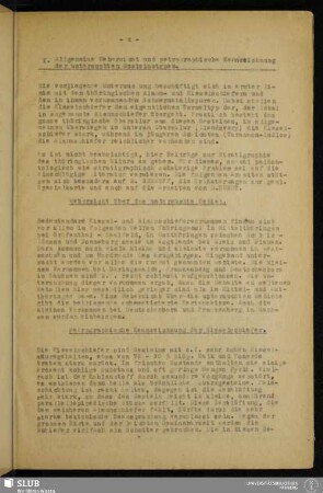 I. Allgemeine Uebersicht und petrographische Kennzeichnung der untersuchten Gesteinstypen
