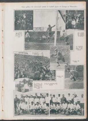 Notas gráficas del sensacional partido de football jugado el domingo en Montevideo
