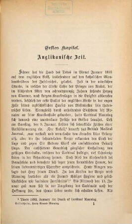 Henry Edward Manning : Cardinal-Erzbischof von Westminster ; (1808 - 1892) ; ein Lebensbild