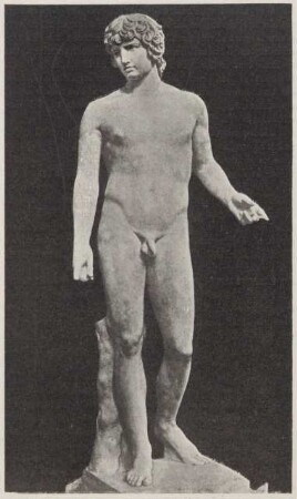 Fotografie einer Skulptur von Antinoos