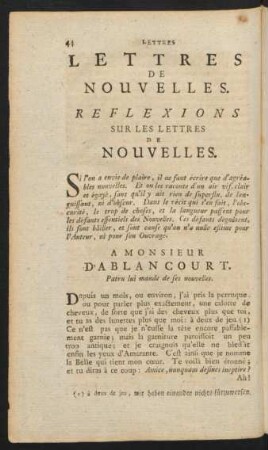 Lettres De Nouvelles