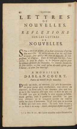 Lettres De Nouvelles