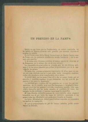 Un presidio en la Pampa