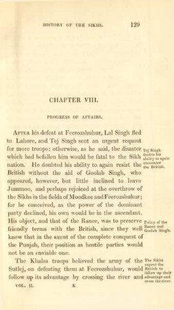 Chapter VIII. Progress of affairs