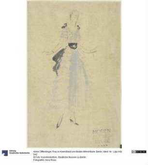 Frau in Abendkleid von Moden Alfred-Marie, Berlin