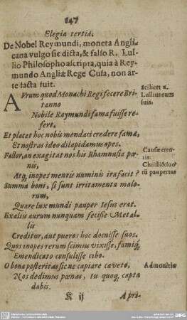 Elegia tertia.