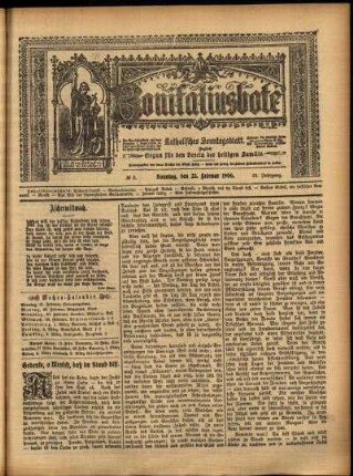 Erste Ausgabe vom Sonntag, den 25. Februar 1906.