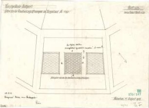 Fischer, Theodor; Stuttgart; Kunstausstellungsgebäude - Gitter für die Rauchabzugsöffnungen im Kuppelsaal (Ansicht)
