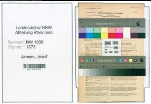 Entnazifizierung Josef Jansen , geb. 18.01.1898 (Schreiner)
