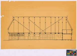 Bergen (Landkreis Celle): Ohlhof. [Haupthaus] (Längsschnitt, Querschnitt)