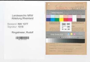 Entnazifizierung Rudolf Ringstmeier , geb. 07.01.1897 (Polizist)