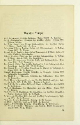 Benutzte Bücher