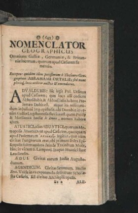 Nomenclator Geographicus