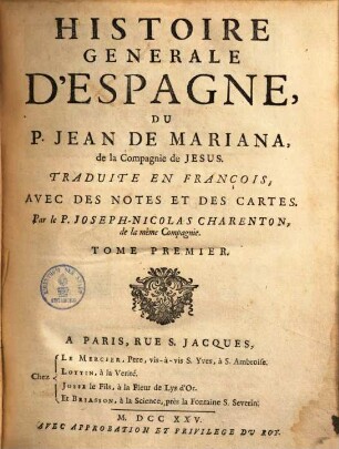 Histoire générale d'Espagne, 1