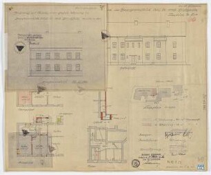 Teilung einer großen Wohnung im Hausgrundstück Ortsl.Nr.107B (m. Lageplan)