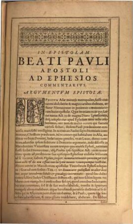 In Omnes Divi Pauli Apostoli Epistolas Commentariorum Tomus ... : cum indice rerum memorabilium locupletissimo, [2]