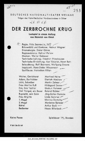 Der zerbrochne Krug