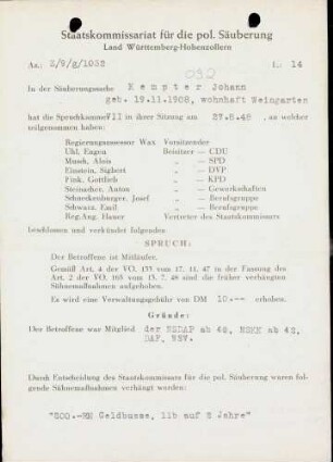 Kempter, Johann