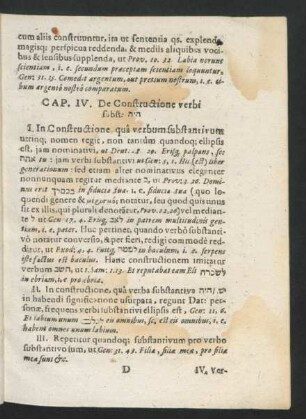 Cap. IV. De Constructione verbi subst. ...