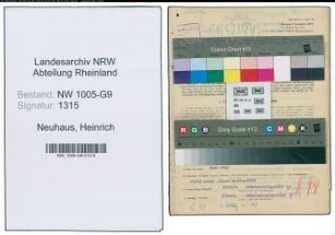 Entnazifizierung Heinrich Neuhaus , geb. 15.04.1899 (Architekt)