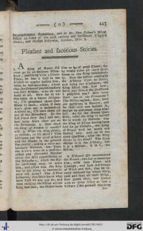 Pleasant and facetious Stories.