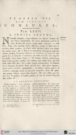 Classis VII, quae continet Consules