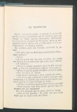 Un despertar