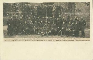 Inspektionsreise von Graf Alfred von Waldersee, Generalfeldmarschall, zur Garnison Heilbronn, zusammen mit Offizieren (ca. vierundsechzig Personen) des Regiments