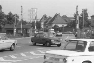 Unfallschwerpunkt Straßenkreuzung Kriegsstraße/Schlachthofstraße/Wolfartsweierer Straße