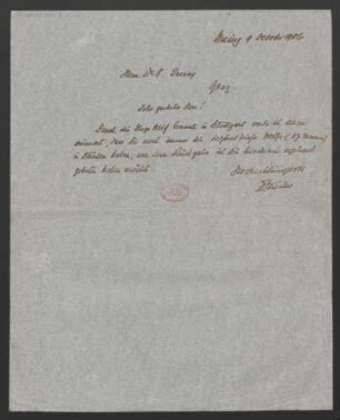 Brief an Ernst Decsey : 09.10.1906