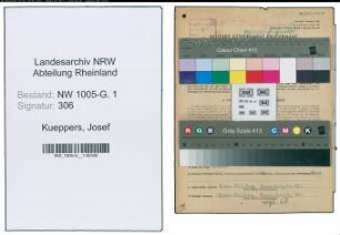 Entnazifizierung Josef Kueppers , geb. 29.04.1895 (Landwirt)