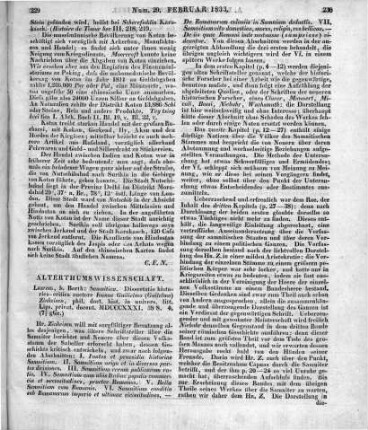Zinkeisen, J. W.: Samnitica. Dissertatio historico-critica. Leipzig: Barth 1831