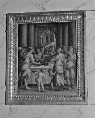 Altare Vasari — Rückseite des Altars — Szenen aus dem Alten und Neuen Testament und Porträts — Passahfest