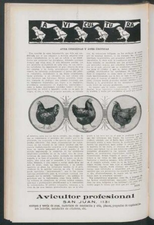 Avicultura : Aves indígenas y aves exóticas