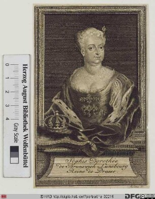 Bildnis Sophie Dorothea, Königin in Preußen, geb. Prinzessin von Braunschweig-Hannover