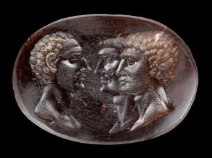Octavian, M. Antonius und Lepidus (Gemme)