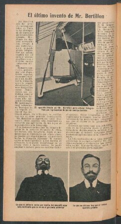 El último invento de Mr. Bertillon