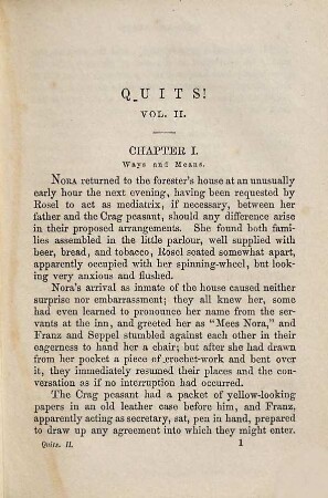 Quits : a novel ; in two volumes, 2