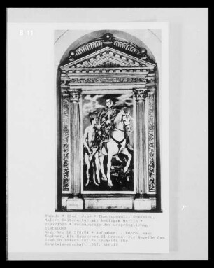 Seitenaltar mit heiligem Martin