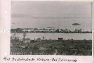 Hochwasserkatastrophe im Oderbruch - Blick vom Aussichtsturm in Bad Freienwalde