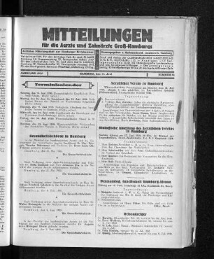 Jahrgang 1930, Hamburg, den 15. Juni, Nummer 24