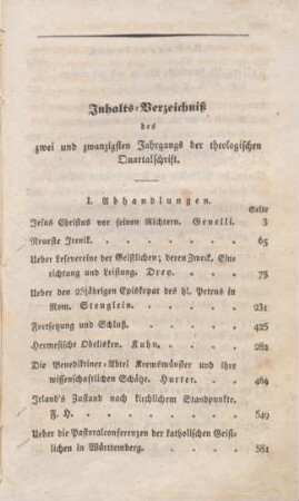 699-703 Inhaltsverzeichnis