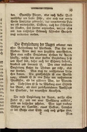 Die Entzündung der Augen