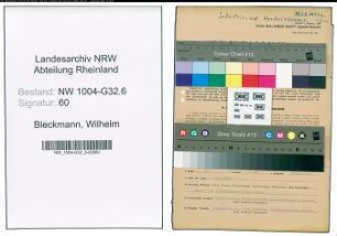Entnazifizierung Wilhelm Bleckmann , geb. 22.07.1911 (Verwaltungsangestellter)