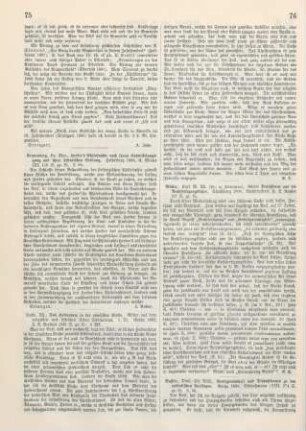 75 [Rezension] Kronenberg, Moritz, Herder's Philosophie nach ihrem Entwicklungsgang und ihrer historischen Stellung