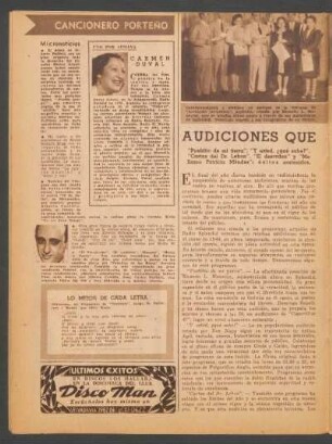 Audiciones que desafían el tiempo