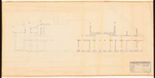 Reichsluftfahrtministerium, Berlin (Vorgängerbauten): ehemaliges Kriegsministerium: Gebäudeteil Leipziger Straße 5-6: Teilgrundriss EG [1:100]
