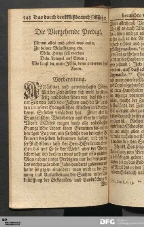 Die Vierzehende Predigt.